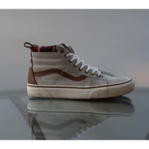 VANS SK8-Hi MTE Scotchgard Gray Tan Suede Hi Top Mens 6.5 / Women 8